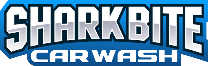 Shark Bite Car Wash Logotype